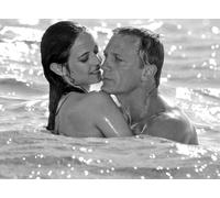 Foto N&B Casino Royale, Daniel Craig, Eva Green Formato 20X27 CM