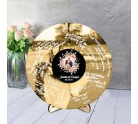 Foto personalizzata Libro degli ospiti di nozze Alternativa Custom Rustico Vinile Record Wedding Guest Book per Reception Rotondo Matrimonio Libro degli ospiti Cornice Anniversario Decorazioni di