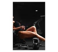 Foto poster Wall Art Decor 40 x 60 cm Stretching muscle at the gym No. H8293M_PL1F