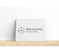 Foto quadro moderno Stampa tela Mercedes Benz "The best or nothing" auto lusso