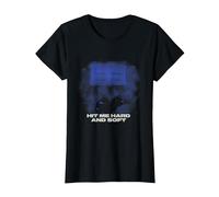 Foto Ufficiale di Billie Eilish Hit Me Duro E Soft Blu Maglietta, Donna, Nero, M