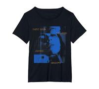 Foto Ufficiale di Billie Eilish Hit Me Duro E Soft Blu Maglietta, Donna Plus-Size, Nero, 1X