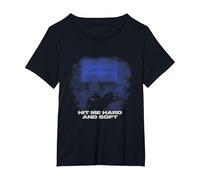 Foto Ufficiale di Billie Eilish Hit Me Duro E Soft Blu Maglietta, Donna Plus-Size, Nero, 4X