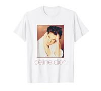 Foto Ufficiale di Celine Dion Square Maglietta, Uomo, Bianco, 3XL