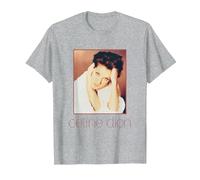 Foto Ufficiale di Celine Dion Square Maglietta, Uomo, Grigio Melange, 3XL