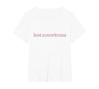 Foto Ufficiale di MGK Lost Americana Indietro Maglietta, Donna Plus-Size, Bianco, 2X