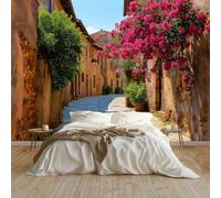 Foto Wallpaper 3D Paesaggi Naturali Strade Italiane Grande Murale 250x175 cm Carta da Parati Decorazione della Parete Soggiorno Camera da Letto Carta da Parati Muro, Marrone