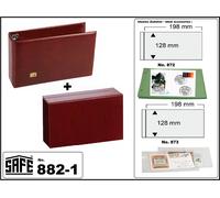 Fotoalbum-Weinrot-mit-Schutzkassette-SAFE-882-1-leer Senza Avvolgere