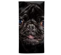 fotobar!style Asciugamano 50 x 100 cm Pug nero