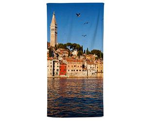 fotobar!style Asciugamano 50 x 100 cm Rovigno al mattino