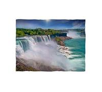 fotobar!style Coperta in Pile, ca. 180 x 135 cm, Cascate del Niagara - American Falls e Horseshoe Fall