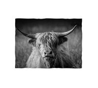 fotobar!Style Coperta in Pile, ca. 180 x 135 cm, Corteccia Scozzese