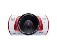 Fotocamera 4K con schermo flip e WiFi per fotografia e video, supporta fino a 256 GB di memoria e risoluzioni multiple di foto e video (bianco)