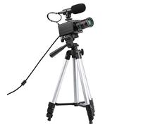 Fotocamera 4K HD Fotocamera per computer Webcam USB Zoom ottico 10X Messa a fuoco manuale Compensazione automatica dell'esposizione Compatibile con Windows XP/7/10 Linux Android Plug & Play con