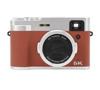 Fotocamera 5K ad alta definizione: obiettivo doppio da 48 MP, anti-shake, pronto per il web, colore marrone