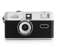 Fotocamera a pellicola da 35 mm - Fotocamera ricaricabile a mezza cornice riutilizzabile - Nero