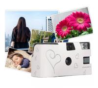 Fotocamera a Pellicola retrò, Fotografia Umanistica, Batteria Incorporata, Flash, Fotocamere a Pellicola Monouso, per Compleanni, Viaggi, Matrimoni, Pellicole a Colori da 35 Mm