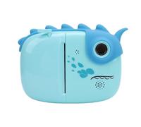 Fotocamera a Stampa Istantanea da 48 MP, Touch Screen IPS da 3 Pollici Anteriore Posteriore con Doppia Lente Fotocamera Digitale 1080P, Stampa Senza Inchiostro, Cornice (BLUE)