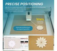 Fotocamera Atomstack Maker AC1, area di ripresa 400 x 400 mm, posizionamento preciso, supporto multitasking, registrazione video per macchina per incisione laser Atomstack, compatibile con Ortur NEJE
