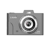 Fotocamera CCD Digitale HD1080P Da 48 MP Con Doppia Lente Telecamera Campus Display 2,8 Pollici For Vlogging Zoom 8X Scatta Nitida Fluida(Black)