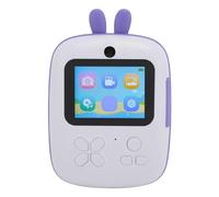 Fotocamera con Stampa Carina, Fotocamera Digitale per Bambini ABS HD 1080P da 2,4 Pollici 1800mAh per il Campeggio Quotidiano (PURPLE)