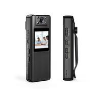 Fotocamera corporea A22 Mini Body Camera Obiettivo ruotabile di 180 gradi 1080P HD Telecamera for corpo piccolo con supporto for schermo LED Cam di registrazione for 4 ore ( Size : Only Camera , Color