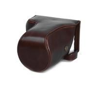 Fotocamera Custodia per Fujifilm X-E3 Lungo Similpelle Fuji Borsa Coffee CC1155c