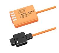 Fotocamera D Tap a BLK22 Adattatore batteria falsa per alimentazione continua in live streaming e video per S55K S5M2 Batteria della fotocamera Sostituire