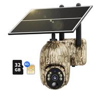 Fotocamera Da Caccia 4G E Scheda SIM, 2K Video in Diretta Telecamera Con Pannell