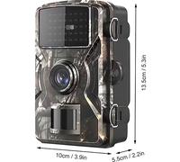 Fotocamera da caccia con sensore di movimento, visione notturna, 12 MP, 1080P, IP66 e impermeabile per la fotografia naturalistica.
