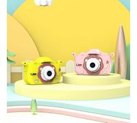 Fotocamera da esterno 1080P per bambini con doppi sensori da 20 MP, display IPS da 2,0 pollici, zoom 8x, acquisizione video, autoscatto, funzione MP3 e 5 sfide puzzle (rosa 32G)