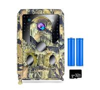 fotocamera da giardino, Fotocamera for la fauna selvatica 12MP 1080P Trail Game Camera con batterie Micro Card, fotocamera da caccia attivata dal movimento(32G Card Card reader01)