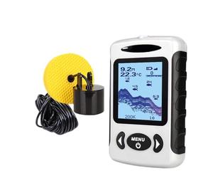 Fotocamera da Pesca, Ecoscandaglio portatile LCD da 2, pollici 200KHz/83KHz Rilevatore doppia frequenza sonar 100M for la pesca sul ghiaccio