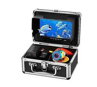 Fotocamera da Pesca Fish Finder Kit Monitor a colori da 7 pollici Subacquea 12pcs Telecamera da pesca IR 15M 30M 50M Cavo Custodia da trasporto in alluminio Impermeabile ,Fotocamera per la pesca subac