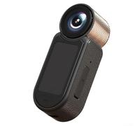 Fotocamera da pollice da 2,7 K con supporto magnetico, Action Cam compatta, batteria da 500 mAh, registrazione con un solo pulsante, per escursioni all'aperto, equitazione (oro)