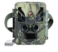 Fotocamera da sentiero, 4K Trail Camera Outdoor Mini 32MP Telecamera a infrarossi for la caccia alla fauna selvatica con visione notturna Attivata dal movimento Trappole for esplorazione Foto