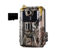 Fotocamera da sentiero, Caccia Esterna Trail Camera 2G SMS MMS SMTP Email Cellulare 4K HD 20MP 1080P Fauna Selvatica Foto Trappole Impermeabili Gioco Cam Night Visi(With 64GB)