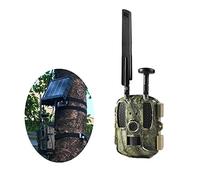 Fotocamera da tracciamento, Night Vision 4G Caccia Telecamera con Trail Panel Solar Scouting Photo Traps Email MMS GPS. Time Lapse Hunter Cam Fast Transferring per il monitoraggio della fauna selvatic