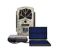 Fotocamera da tracciamento, Pannello solare IP66. Impermeabile Night Vision Caccia fotocamera 0.7s Trigger Time 940nm 100FT Trail Wild Camera 2 "Display for la riproduzione per il monitoraggio della f