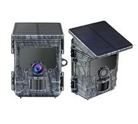 Fotocamera da tracciamento, Telecamera traccia 4K HD. Con WiFi Solar Pannello solare Powered Track Trap Trattamento notturno impermeabile IP66. Game Wildlife Fotocamere Monitor per il monitoraggio del