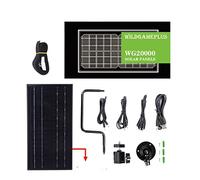 Fotocamera da tracciamento, WG8000. Caricabatterie a pannelli solari for telecamere da caccia 6V / 9V / 12V 8000mAh for kit di alimentatore Foresta Game Telecamere 1.7mm / DC2.1mm /USB Adattatore per