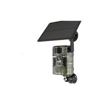 Fotocamera Da Trail 4MP 4G Con Pannello Solare GPS Rilevamento Del Movimento PIR IP66 Batteria Caccia Telecamera Selvaggia Visione Notturna IR Foresta Immagini E Video Nitidi(4G Camera Add 64G)