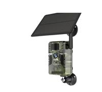 Fotocamera Da Trail 4MP 4G Con Pannello Solare GPS Rilevamento Del Movimento PIR IP66 Batteria Caccia Telecamera Selvaggia Visione Notturna IR Foresta Immagini E Video Nitidi(4G Camera No Card)
