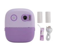 Fotocamera di stampa istantanea per bambini da 2,4 pollici IPS HD Screen 1080p Dual Lens 8x Digital Zoom AutoFocus Istant Camera Toy per Girls Boys Birthday (Viola)