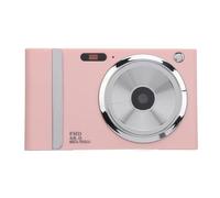 Fotocamera Digitale, 1080P 48MP con Zoom Digitale 16X, Scatto Continuo, Time Lapse, Funzione Flash per Viaggi, Feste, Matrimoni, Lauree (PINK)