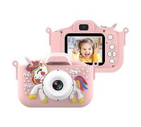 Fotocamera digitale 1080p Carina per Bambini 48 MP per Bambini Selfie Camera per Ragazzi e Ragazze con Schermo IPS da 5,1 cm Funzione OTG Doppia Lente Scheda di memoria 32 GB Regalo