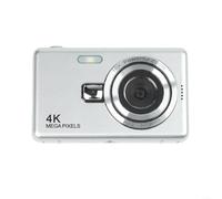 Fotocamera digitale 1080P che supporta foto da 96 MP, zoom digitale 16x, display IPS HD da 2,4 pollici per anteprima e revisione in tempo reale (argento)