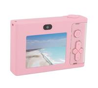 Fotocamera Digitale 1080P da 48 MP con Zoom 8x, Vibrazione e sensibilità Automatica Alla Luce, 2 Schermo da 4 Pollici, Ideale per i Viaggi (PINK)