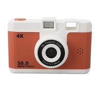Fotocamera Digitale 1080P, Ricarica di Tipo C, Videocamera Digitale Portatile ABS con Schermo da 2,4 Pollici per la Fotografia (BROWN)