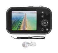 Fotocamera digitale 16x zoom videocamera compatta portatile multifunzionale per studenti e bambini con 48 MP HD 1080p FHD da 2,8 pollici Schermata 11 Filtri 3 giochi Materiale ABS (Nero)